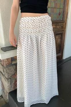 Swiss Dot Maxi Skirt