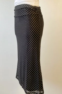 Swiss Dot Midi Skirt