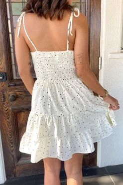 Swiss Dot Mini Dress