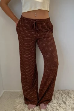 Swiss Dot Wide Leg Pants