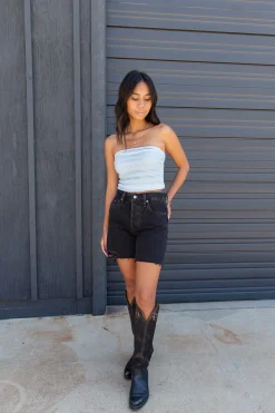 The Fave Basic Pointelle Tube Top