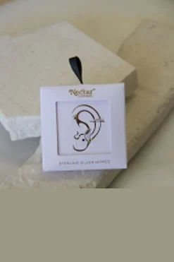 Three Piece Cuff Earring Set