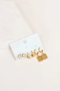 Three Piece Earring Set