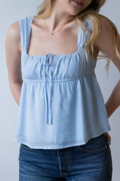 Tie Front Babydoll Tank