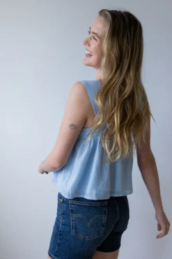 Tie Front Babydoll Tank
