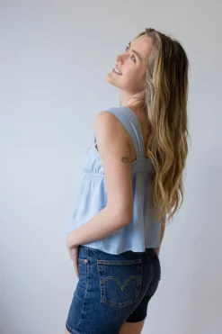 Tie Front Babydoll Tank