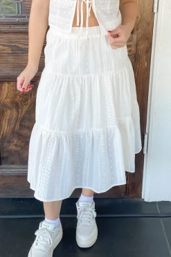 Tiered Floral Skirt