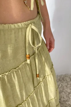 Tiered Maxi Skirt