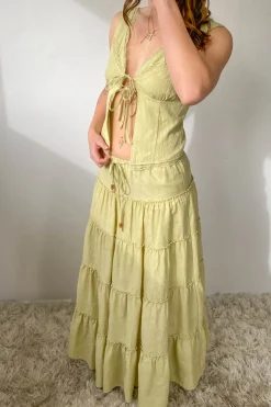 Tiered Maxi Skirt