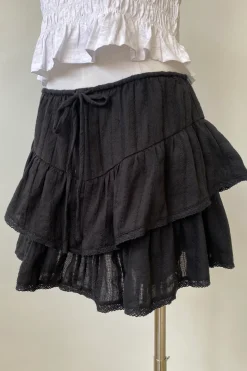 Tiered Ruffle Mini Skort