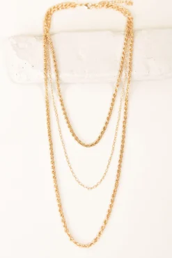 Triple Layered Chain Necklace