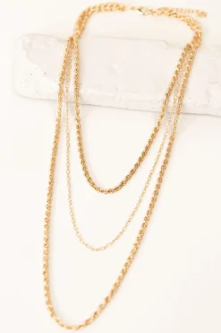 Triple Layered Chain Necklace