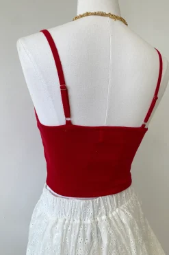 USA Knit Graphic Cami Top