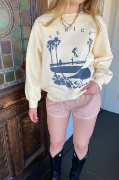 Venice Beach Graphic Crew Sweatshirt