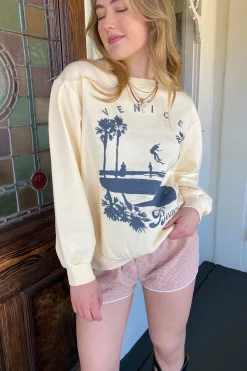 Venice Beach Graphic Crew Sweatshirt