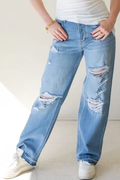Vintage Low Rise Distress Jeans by Nectar Premium Denim
