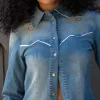 Western Embroidered Denim Jacket