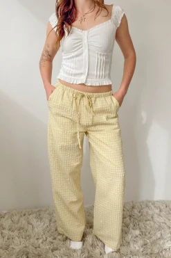 Wide Leg Pucker Pants