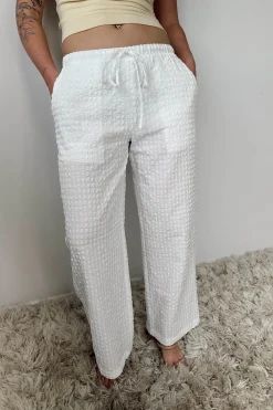 Wide Leg Pucker Pants