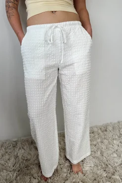 Wide Leg Pucker Pants