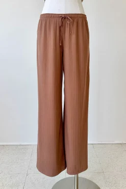 Wide Leg Ribbed Pants