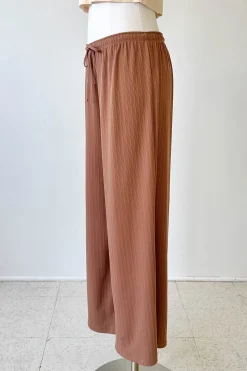 Wide Leg Ribbed Pants