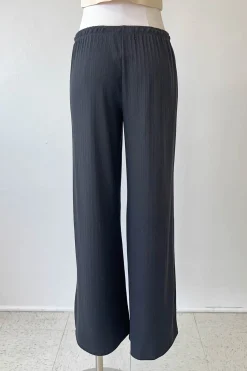 Wide Leg Ribbed Pants