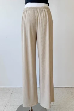 Wide Leg Ribbed Pants
